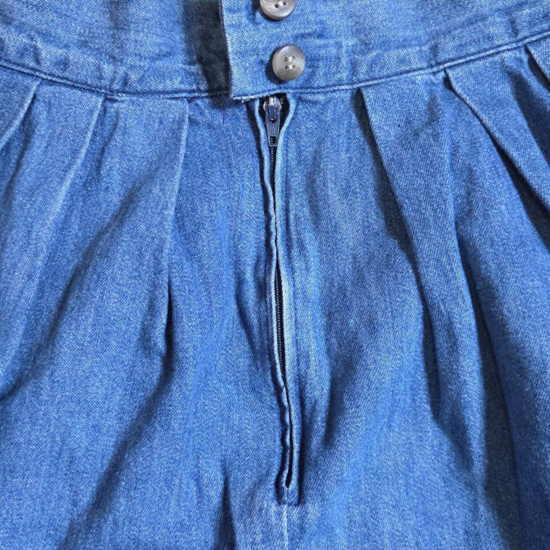 Vintage Denim Maxi Skirt