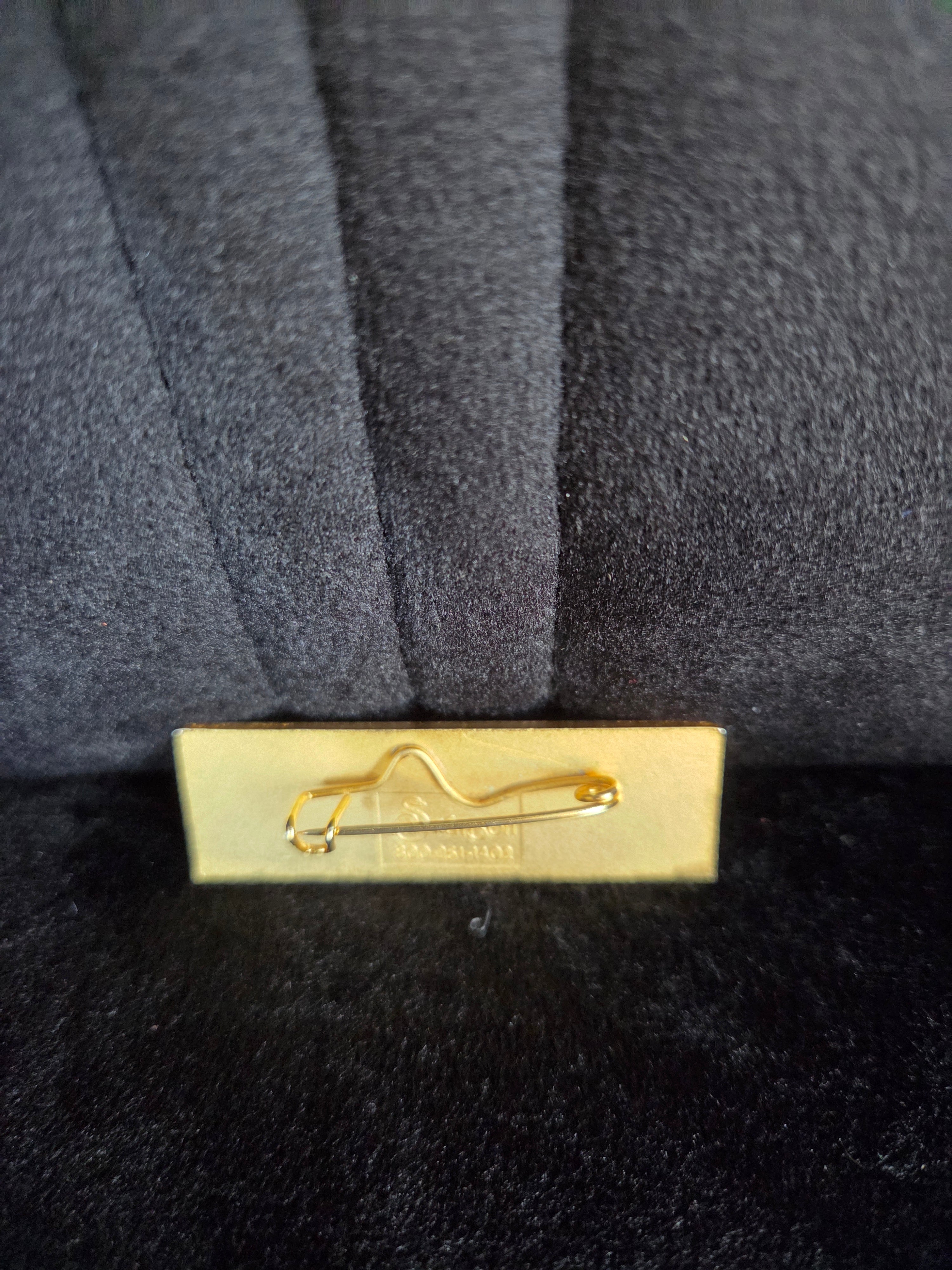 USHER Goldtone Brooch Pin