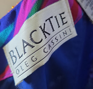BLACKTIE Oleg Cassini Vibrant Sequin Mini Dress Size 8.