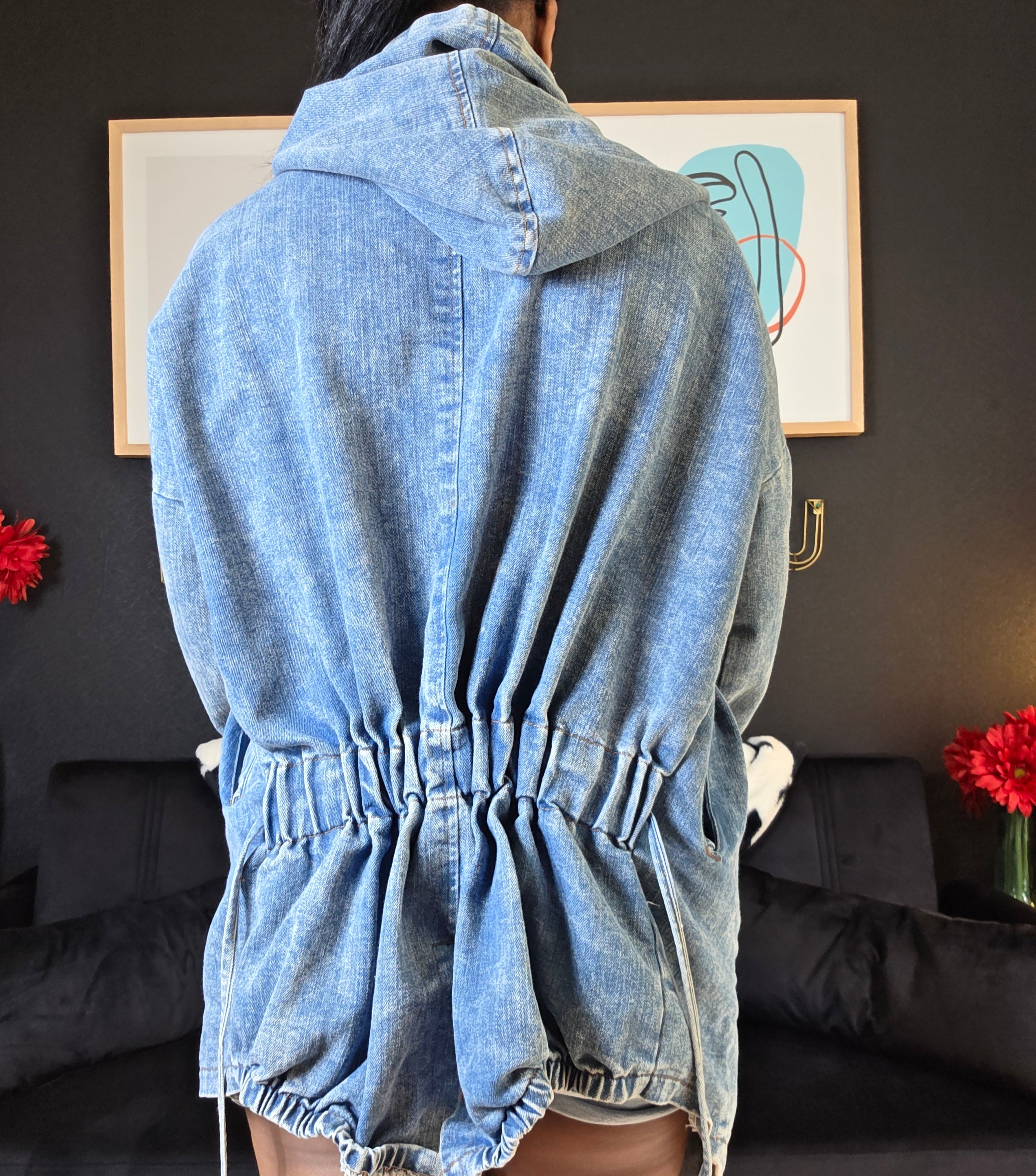 Denim Hood Jacket