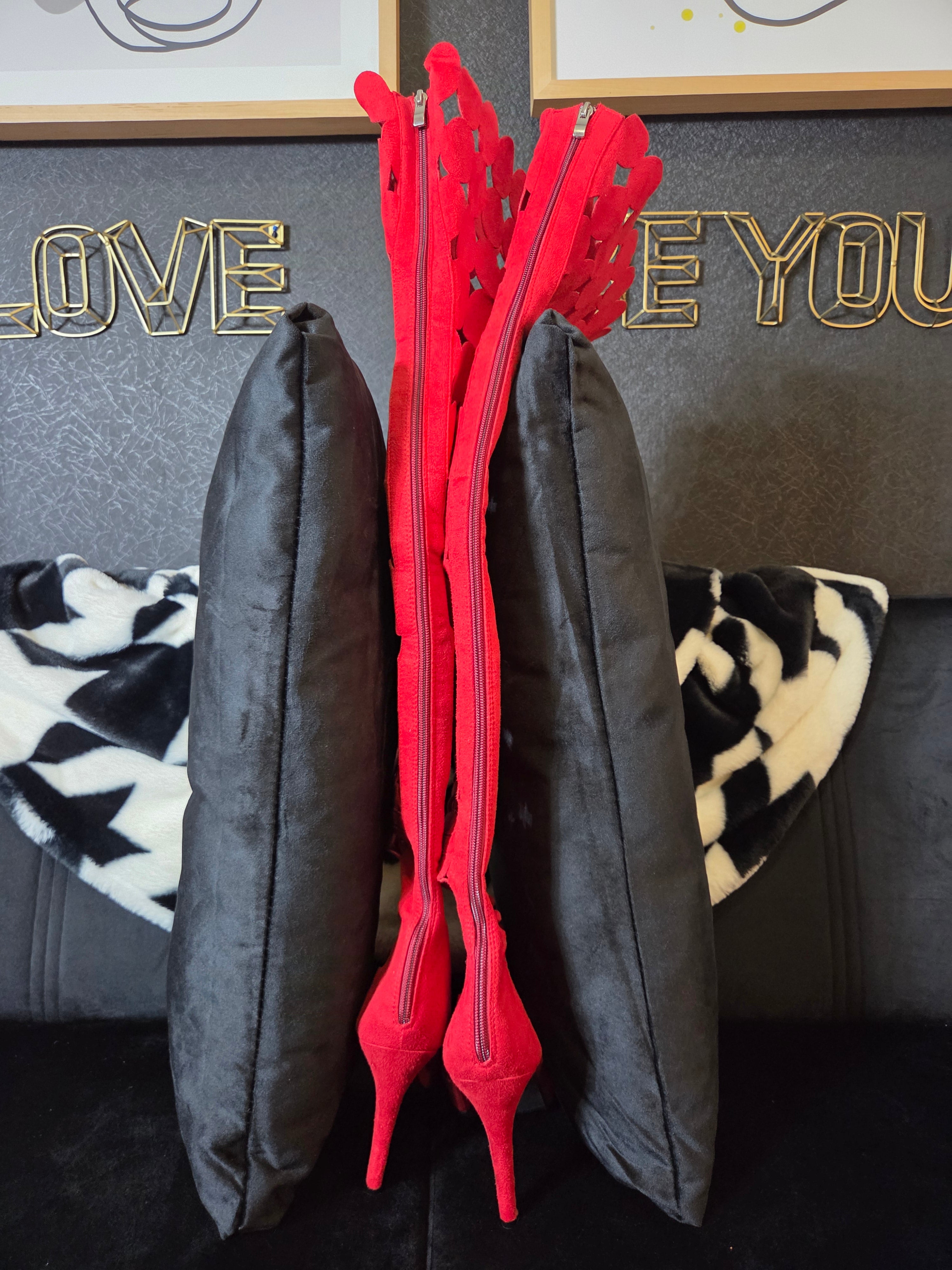 Ashley Stewart Wide Calf Thigh High Boots Size 12W