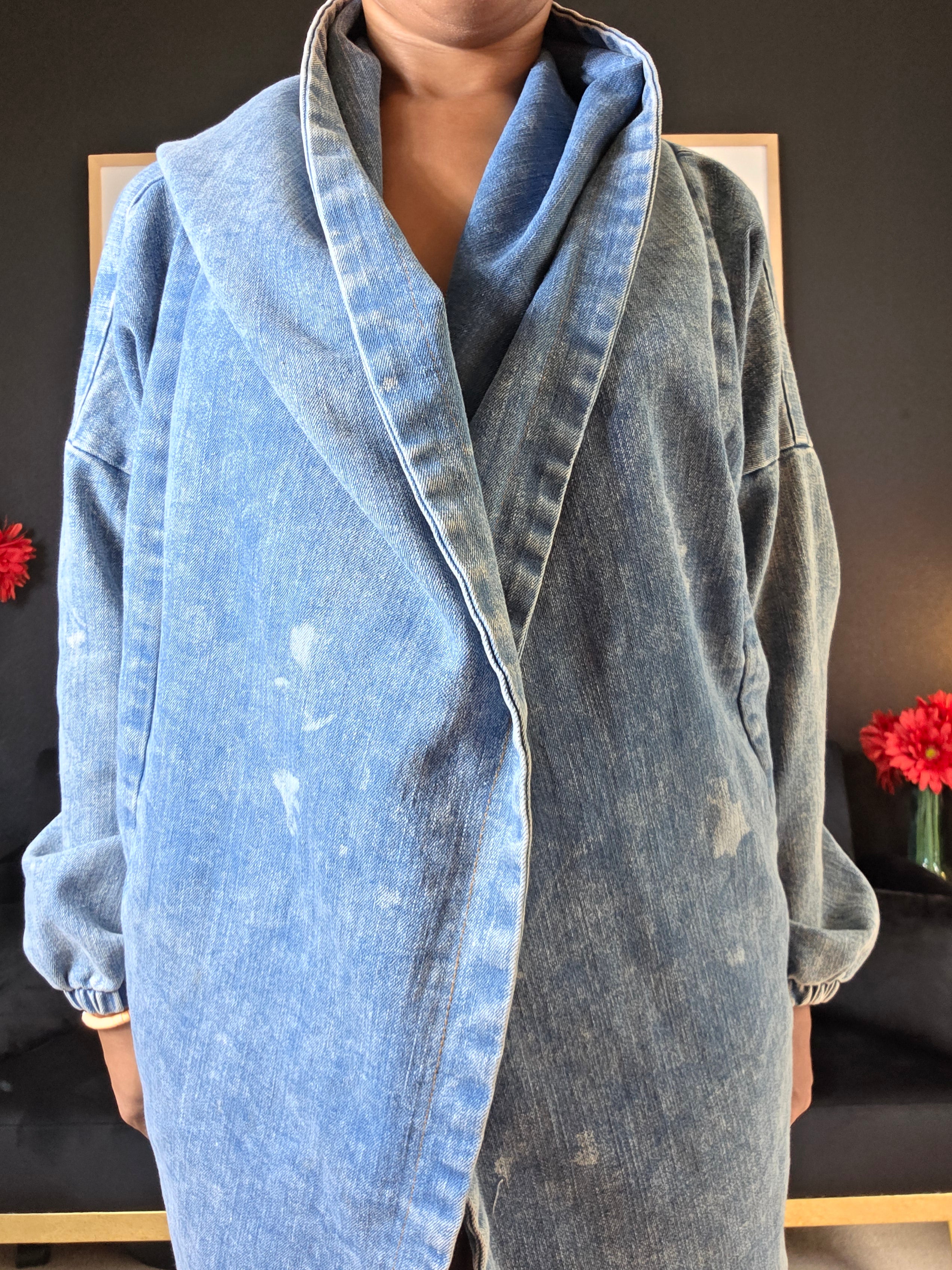 Denim Hood Jacket